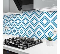 Ambiance Sticker Adesivi Autoadesivi, Decorazioni Murali, Adesivi per Piastrelle per Bagno e Cucina Cementine Azulejos Fiora - 24 Piastrelle Adesive 15 x 15 cm