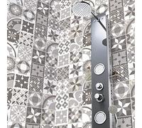 Ambiance Sticker Adesivi Autoadesivi, Decorazioni Murali, Adesivi per Piastrelle per Bagno e Cucina Cementine Azulejos Vasco- 24 Piastrelle Adesive 10 x 10 cm