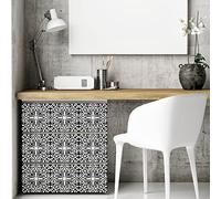 Ambiance Sticker Adesivi Autoadesivi, Decorazioni Murali, Adesivi per Piastrelle per Bagno e Cucina Cementine Azulejos Puertolas- 30 Piastrelle Adesive 20 x 20 cm