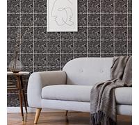 Ambiance Sticker Adesivi Autoadesivi, Decorazioni Murali, Adesivi per Piastrelle per Bagno e Cucina Cementine Azulejos Guilina- 30 Piastrelle Adesive 10 x 10 cm