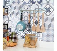 Ambiance Sticker Adesivi Autoadesivi, Decorazioni Murali, Adesivi per Piastrelle per Bagno e Cucina Ornements Splendide - 24 Piastrelle Adesive 15 x 15 cm