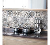 Ambiance Sticker Adesivi Autoadesivi, Decorazioni Murali, Adesivi per Piastrelle per Bagno e Cucina Piastrelle Azulejo Giacomo - 24 Piastrelle Adesive 15 x 15 cm