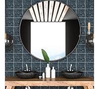 Ambiance Sticker Adesivi Autoadesivi, Decorazioni Murali, Adesivi per Piastrelle per Bagno e Cucina Piastrelle per Terrazzo Mila- 60 Piastrelle Adesive 10 x 10 cm