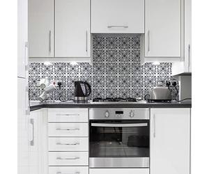 Ambiance Sticker Adesivi Autoadesivi, Decorazioni Murali, Adesivi per Piastrelle per Bagno e Cucina Piastrelle Azulejo Bartoli - 24 Piastrelle Adesive 15 x 15 cm
