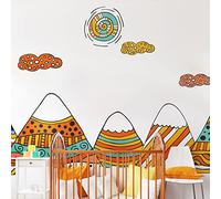 Ambiance Sticker Adesivi per bambini Montagne Scandinavie, 120 x 180 cm