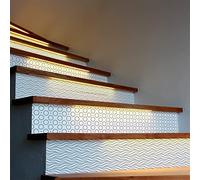 Ambiance Sticker Adesivi per scale piastrelle di cemento - 2 strisce da 15 cm x 105 cm