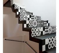 Ambiance Sticker Adesivi per scale piastrelle di cemento - 2 strisce da 25 x 87,5 cm