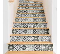 Ambiance Sticker Adesivi per scale piastrelle di cemento - 2 strisce da 33 x 115,5 cm