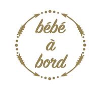 Ambiance Sticker Adesivo per auto con bordo oro dorato, altezza 15 x larghezza 15 cm