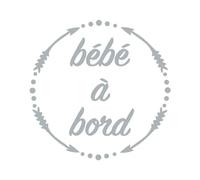 Ambiance Sticker Adesivo per auto per bambini a bordo, colore celeste, altezza 15 x larghezza 15 cm