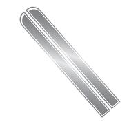 Ambiance Sticker Adesivo per auto Stripe, adesivo da corsa per corpo, striscia laterale, tetto, gonna paraurti, strisce in vinile, modificato a strisce, decalcomania, decorazione per auto, argento, 1