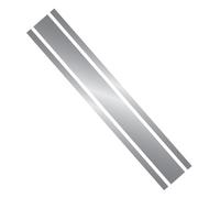 Ambiance Sticker Adesivo per auto Stripe, adesivo da corsa per corpo, striscia laterale, tetto, gonna paraurti, strisce in vinile, modificato a strisce, decalcomania, decorazione per auto, argento, 1