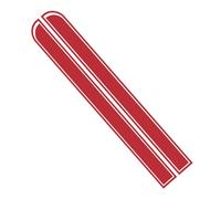 Ambiance Sticker Adesivo per auto Stripe, adesivo da corsa per corpo, striscia laterale, tetto, gonna paraurti, strisce in vinile, modificato a strisce, decalcomania per auto, decorazione rossa