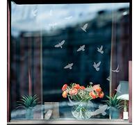 Ambiance Sticker AdesivoAnimali | Uccelli Traslucidi Anti-Collisione per la Decorazione della Finestra della Cameretta dei Bambini | L40 x H40 cm - 15 Pezzi