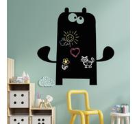 Ambiance Sticker Ardesia - Adesivo da parete trasparente con mostro 1, 65 x 65 cm