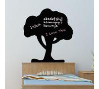 Ambiance Sticker Ardesia - Adesivo da parete trasparente trasparente con albero grande, altezza 50 x larghezza 45 cm