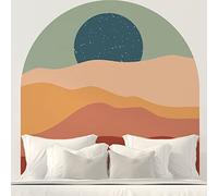 Ambiance Sticker Carta da Parati in Tessuto non Tessuto Affreschi Giganti Preincollati - Dune E Stelle - Adesivo Decorativo | H60 x L60 cm