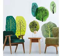 Ambiance Sticker Carta da Parati in Tessuto non Tessuto Affreschi Giganti Preincollati - Natura Alberi - Adesivo Decorativo | H65 x L60 cm