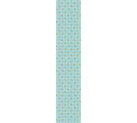 Ambiance Sticker Carta da parati in tessuto non tessuto pre-incollato, rotolo da carta da parati retrò Aquamarine e giallo, adesivo decorativo, 1 rotolo di altezza 300 x larghezza 60 cm