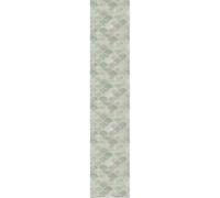 Ambiance Sticker Carta da parati in tessuto non tessuto pre-incollato Rotolo Wallpaper ornamenti chic verde adesivo decorativo - 1 rotolo di altezza 300 x larghezza 60 cm
