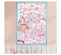Ambiance Sticker colorare + Adesivi, Multicolore, Yeti-Poster-Unicorn