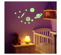 Ambiance Sticker fosforescenti planeti e stelle - 50 x 10 cm