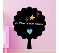 Ambiance Sticker Lavagna in ardesia - Adesivi da parete adesivi cancellabili - Albero in ardesia - H105 x L85 cm