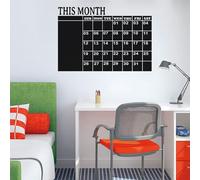 Ambiance Sticker Lavagna in ardesia - Adesivi da parete adesivi cancellabili, calendario del mese, altezza 90 x larghezza 130 cm