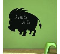 Ambiance Sticker Lavagna in ardesia - Adesivi da parete adesivi cancellabili - Silhouette Pumba - H40 x L50 cm