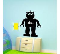 Ambiance Sticker Lavagna in ardesia - Adesivi da parete adesivi cancellabili - Silhouette Robot I - H90 x L75 cm