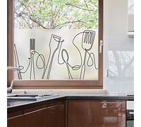 Ambiance Sticker Pellicola Adesiva Per Vetri Privacy - Cibo - Adesivo Per Schermi Privacy per Finestre e Porte Doccia | H40 x L100 cm