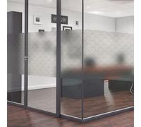 Ambiance Sticker Pellicola Adesiva per Vetri Privacy - Ventaglio Art Déco - Adesivo per Schermi Privacy per Finestre e Porte Doccia | H40 x L100 cm