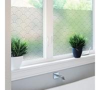 Ambiance Sticker Pellicola Adesiva Per Vetri Privacy - Ventaglio Art Déco - Adesivo Per Schermi Privacy per Finestre e Porte Doccia | H40 x L200 cm