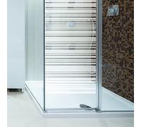 Ambiance Sticker Pellicola per la Privacy della Privacy della Finestra - Adesivi per Schermo della Privacy Autoadesivi per Vetro e Porta della Doccia | Design Allineato - H120 x L65 cm