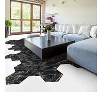 Ambiance Sticker Piastrelle di cemento per pavimento - Azulejos con laminato, protezione in plastica antiscivolo | Adesivi per piastrelle esagonali Napoli resistenti all'acqua - 10 pezzi da 20 x 18 cm