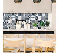 Ambiance Sticker Rivestimenti Autoadesivi per Cucina e Bagno Alaska - 9 Piastrelle Adesive 10 x 10 cm
