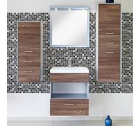 Ambiance Sticker Rivestimenti Autoadesivi per Cucina e Bagno Mosaïques Nuance de Gris - 9 Piastrelle Adesive 15 x15 cm