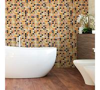 Ambiance Sticker Rivestimenti Autoadesivi per Cucina e Bagno Mosaïques Nuance Sablé - 9 Piastrelle Adesive 15 x15 cm