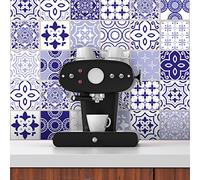 Ambiance Sticker Rivestimenti Autoadesivi per Cucina e Bagno Mykonos - 9 Piastrelle Adesive 10 x 10 cm