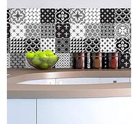 Ambiance Sticker Rivestimenti Autoadesivi per Cucina e Bagno Nuance de Gris - 9 Piastrelle Adesive 10 x 10 cm