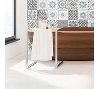 Ambiance Sticker Rivestimenti Autoadesivi per Cucina e Bagno Nuances de Gris Cordoba - 9 Piastrelle Adesive 10 x 10 cm