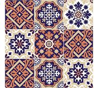 Ambiance Sticker Rivestimenti Autoadesivi per Cucina e Bagno Ornement Arabesque - 9 Piastrelle Adesive 15 x15 cm