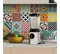 Ambiance Sticker Rivestimenti Autoadesivi per Cucina e Bagno Tina - 9 Piastrelle Adesive 15 x15 cm