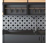 Ambiance Sticker Rivestimenti Autoadesivi per Cucina e Bagno Zepetina - 9 Piastrelle Adesive 15 x15 cm