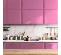 Ambiance Sticker Rotolo di vinile autoadesivo impermeabile per porte di armadi da cucina adesivo da parete - rosa - H200 x L60 cm