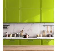 Ambiance Sticker Rotolo di vinile autoadesivo impermeabile per porte di armadi da cucina adesivo da parete - verde pastello - H200 x L60 cm