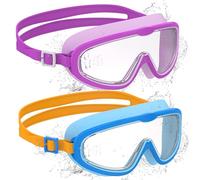 Ambienden 2 Pcs Occhialini Nuoto Bambini Anti-Appannamento UV Silicone