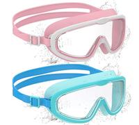 Ambienden 2 Pcs Occhialini Nuoto Bambini Anti-Appannamento UV Silicone