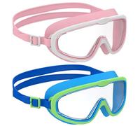Ambienden 2 Pcs Occhialini Nuoto Bambini Anti-Appannamento UV Silicone