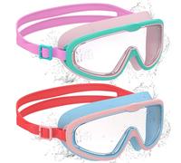 Ambienden 2 Pcs Occhialini Nuoto Bambini Anti-Appannamento UV Silicone
